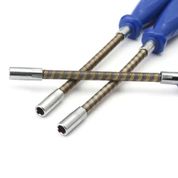 Socket Screwdriver Hexagon Non-slip Flexible Shaft For Screws Fixing Fastening Steel Screwdriver Repairing Hand Tools KXRE