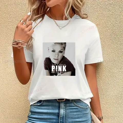 Känd sångerskan P! Nk Klassisk affischtryck Dammodeskjorta, Vardags- och fritidskläder, Ny damtopp Kortärmad T-shirt 10 best sales p nk-skjorta - №8