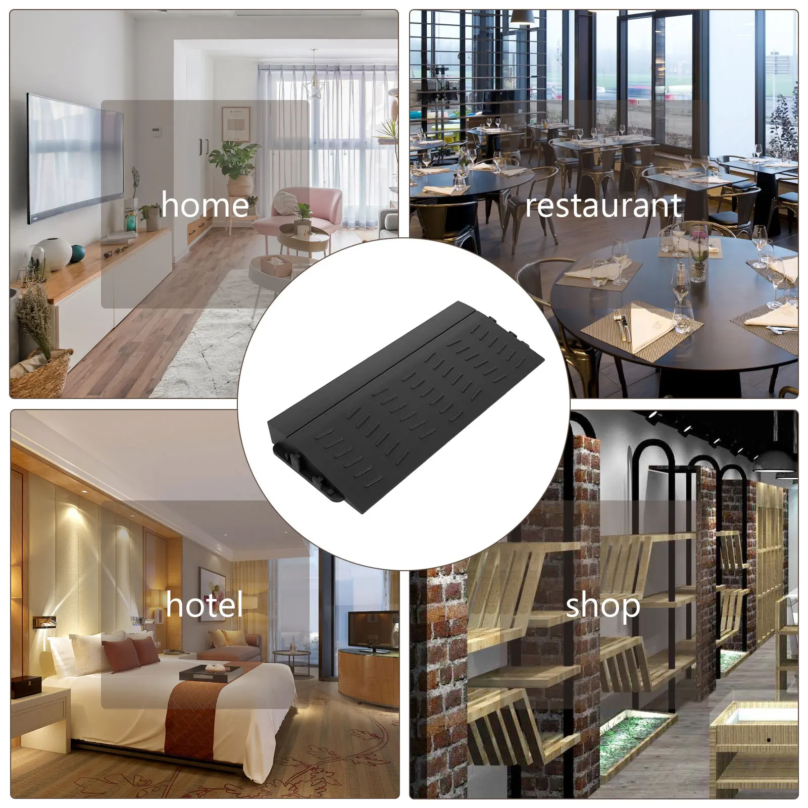 

Threshold Strip 0.8 Inch Black for Robot Vacuum Cleaner Ramps Compatible Narwal Doorway Indoor Outdoor Use