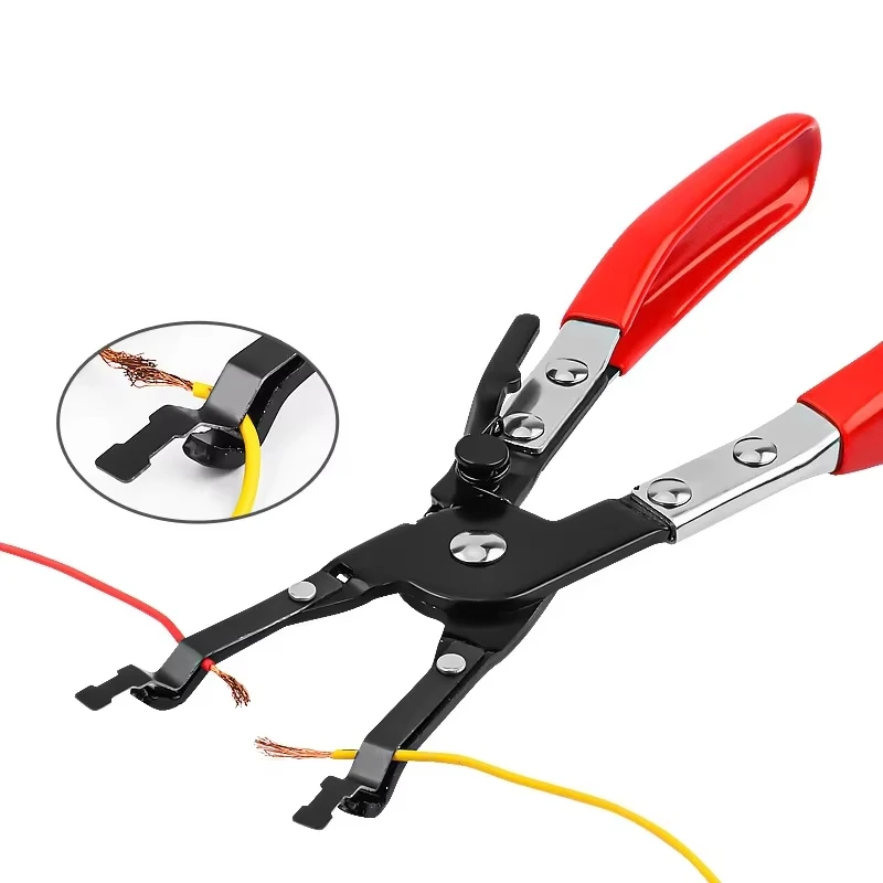Auto Hose Clamp Pliers Straight Throat Tube Bundle Clamp Removal Tool Water Pipe Hose Flat Band Ring Type Tool Garage Tools image 2