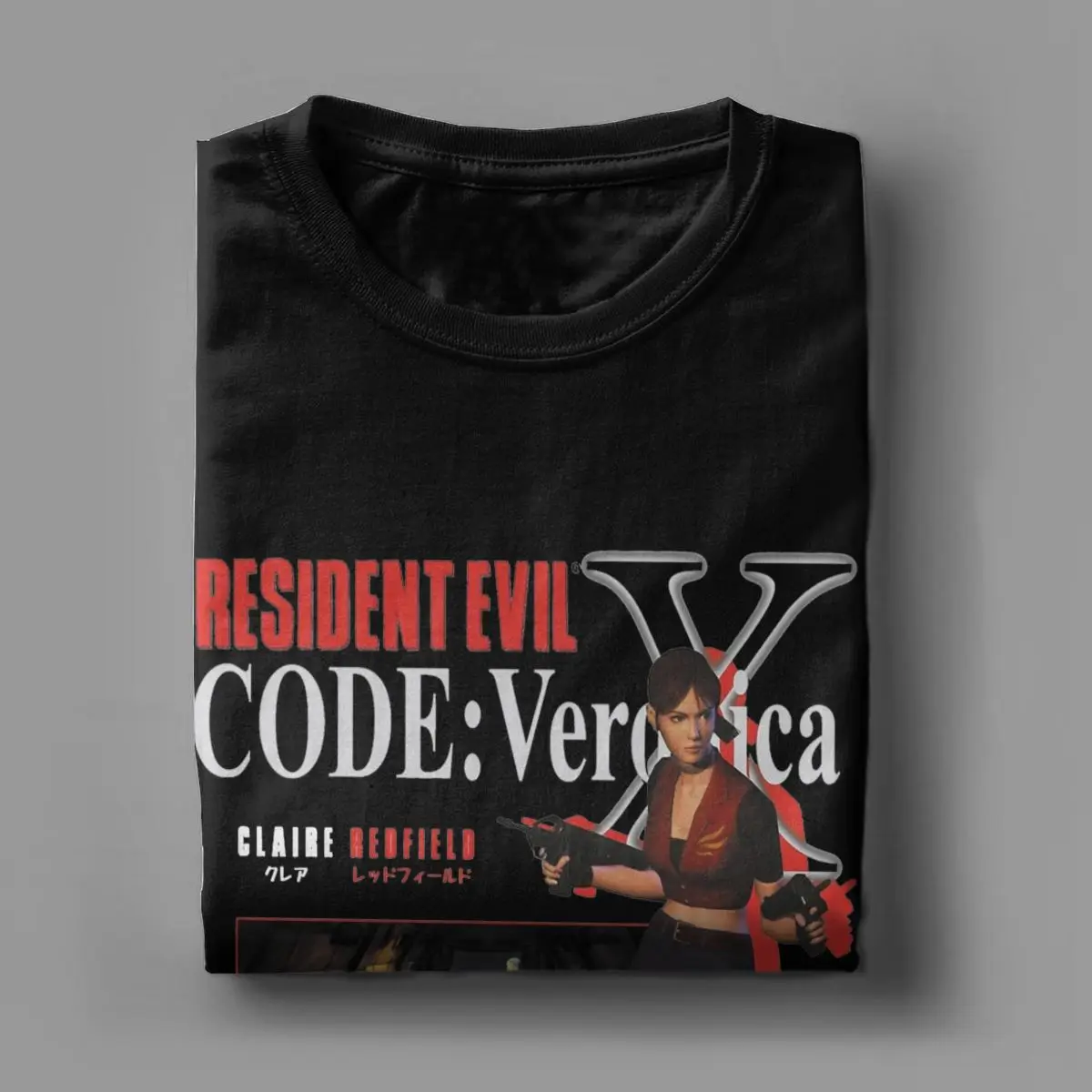 Residents Evils Code Veronica X T Shirt Men\'s Cotton Amazing T-Shirts Crewneck Game movie RPD RE4 Tees Short Sleeve Clothes Gift