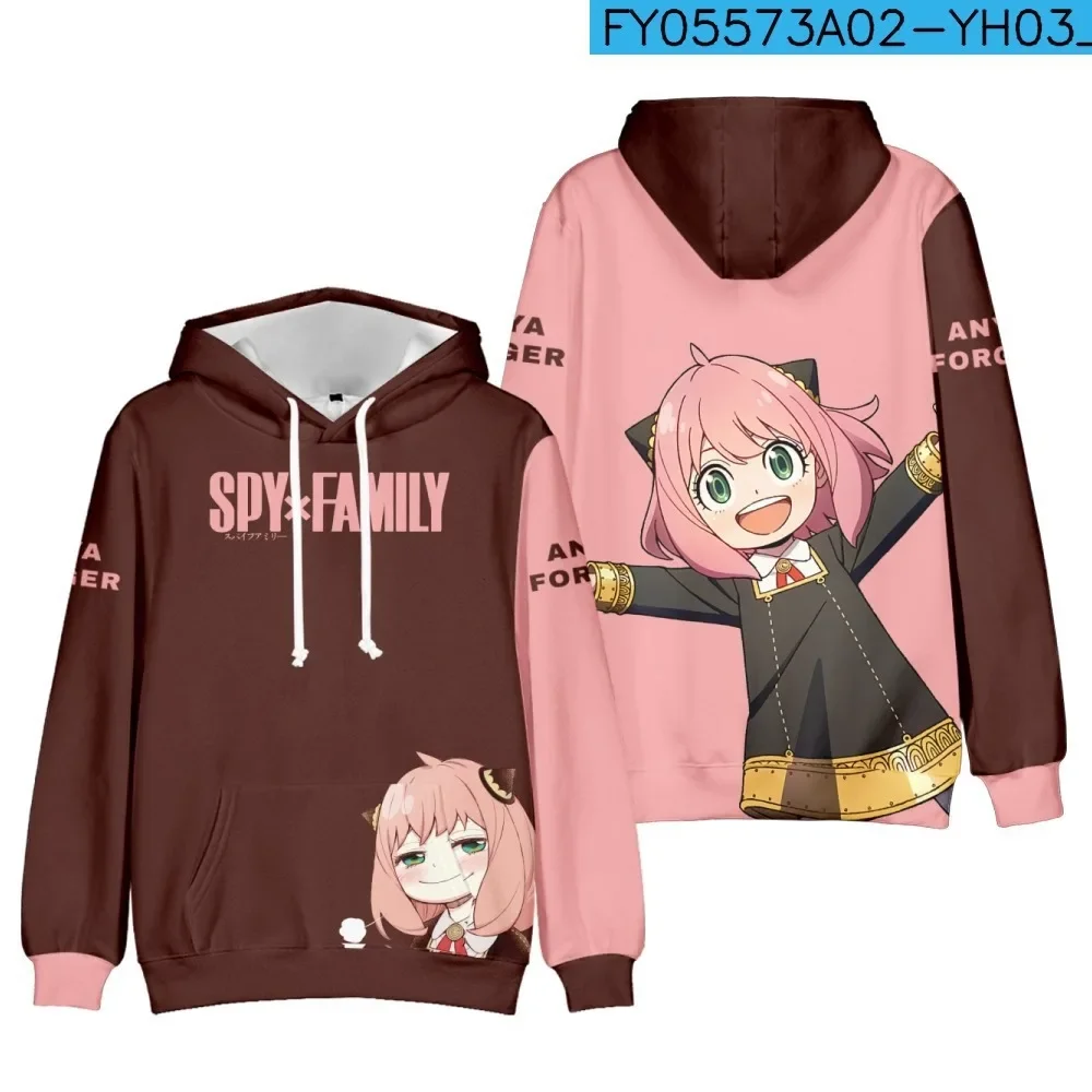 Anime Spy X Family 3D Print Hoodie Men/Women y2k Casual Fashion Hooded Shirt Kids Pullover Sweatshirts Oversized Unisex Clothing