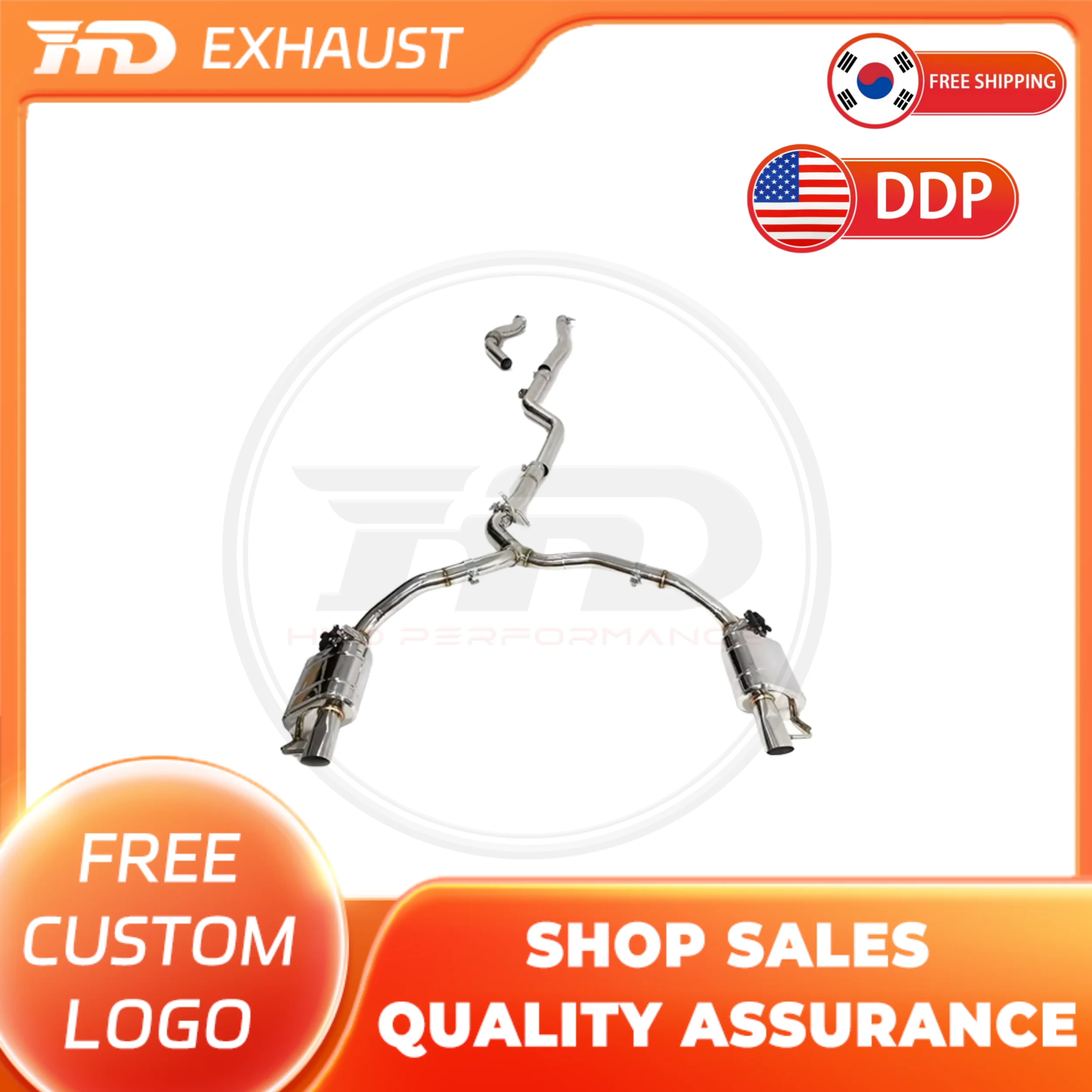 

HMD Exclusive customization Exhaust System Stainless Steel Performance Catback Exhaust for Mercedes Benz AMG E53 W213 With Valve