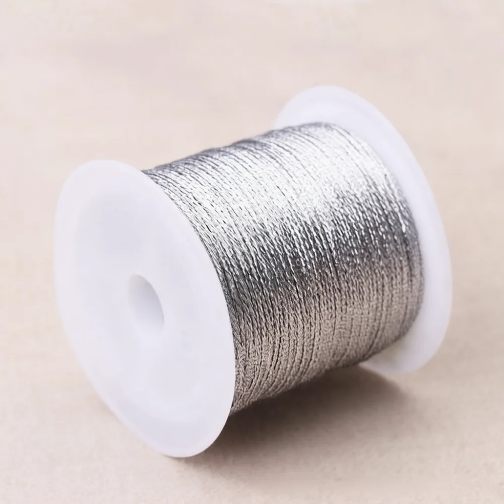 DIY Jewelry Making Supplies Metallic Thread String Cord Braided Bracelets Necklace Material Multi Strand Flexible Wire