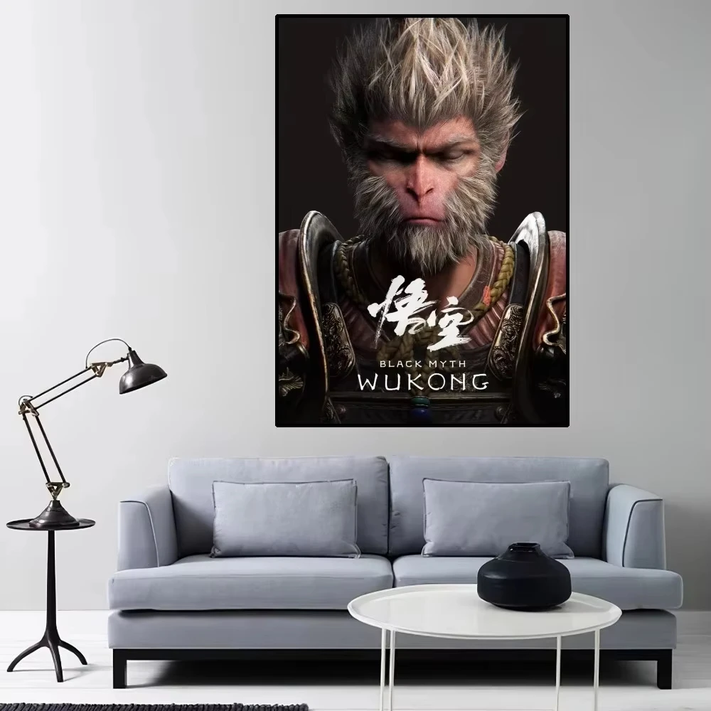 Black Myth Wukong Game Poster Home Room Decor Livingroom Bedroom Aesthetic Art Canvas Painting