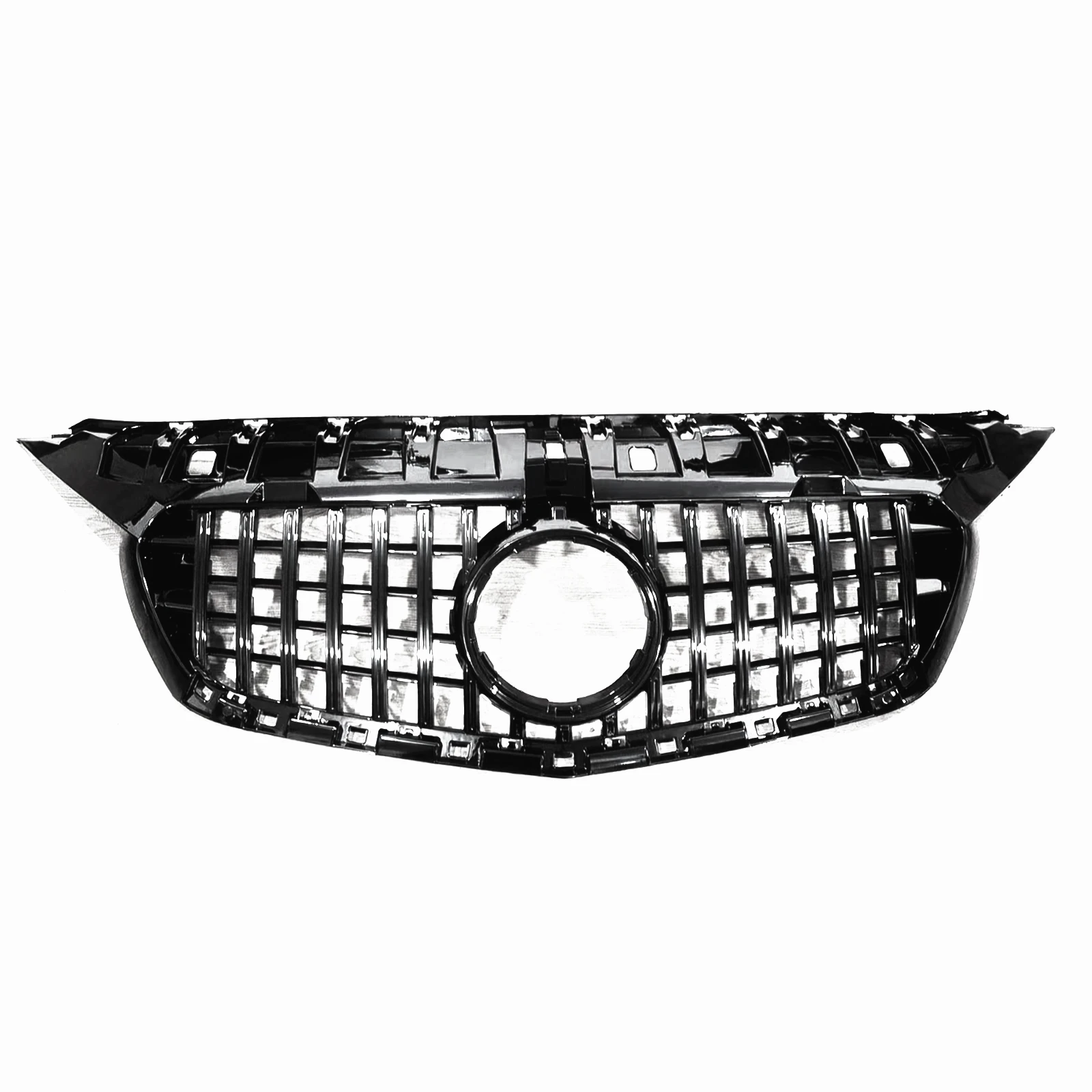 Grill Front Grille For Mercedes-Benz Citan W415 2013 2014 2015 2016 2017 2018-2021 GT Style Black Upper Bumper Hood Mesh Grid