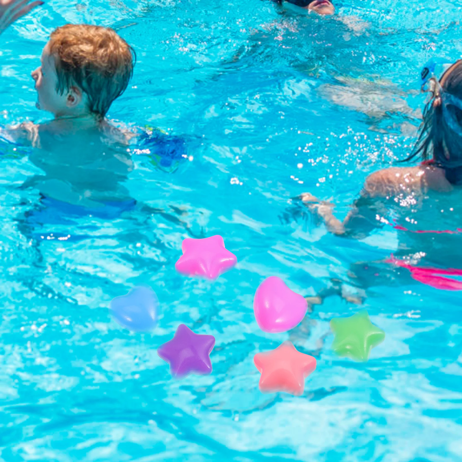 100 stuks oceaanbal kleurrijke speelballen speelgoedaccessoires spelzwembad voor kinderen plastic educatief stervormig zwemfeest