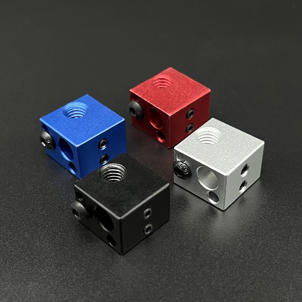 E3D V6 Hotend Heating Block 3D Printer Parts Thermistor and Thermocouple Heater Block Accessories V5 J-head Aluminium Heat Block