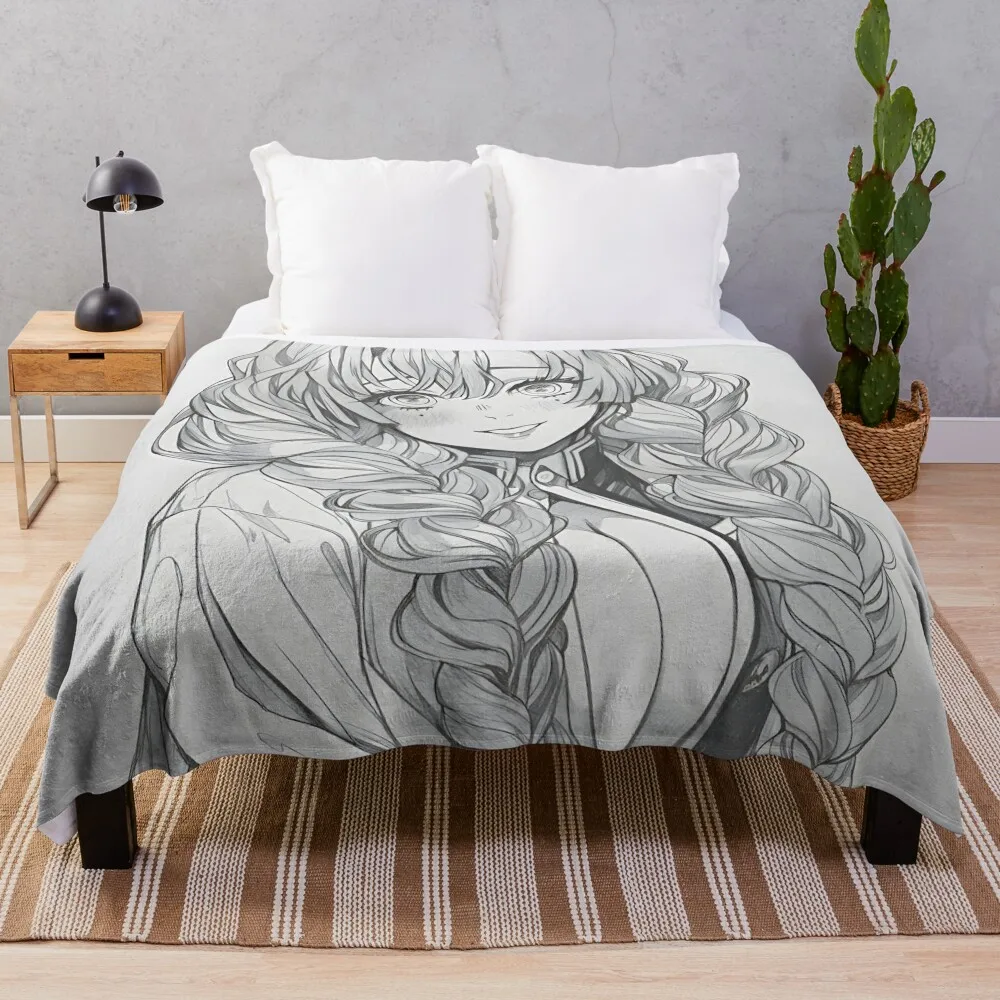 

Mitsuri DS Cute Anime Girl Throw Blanket Luxury Thicken Luxury Designer Blankets