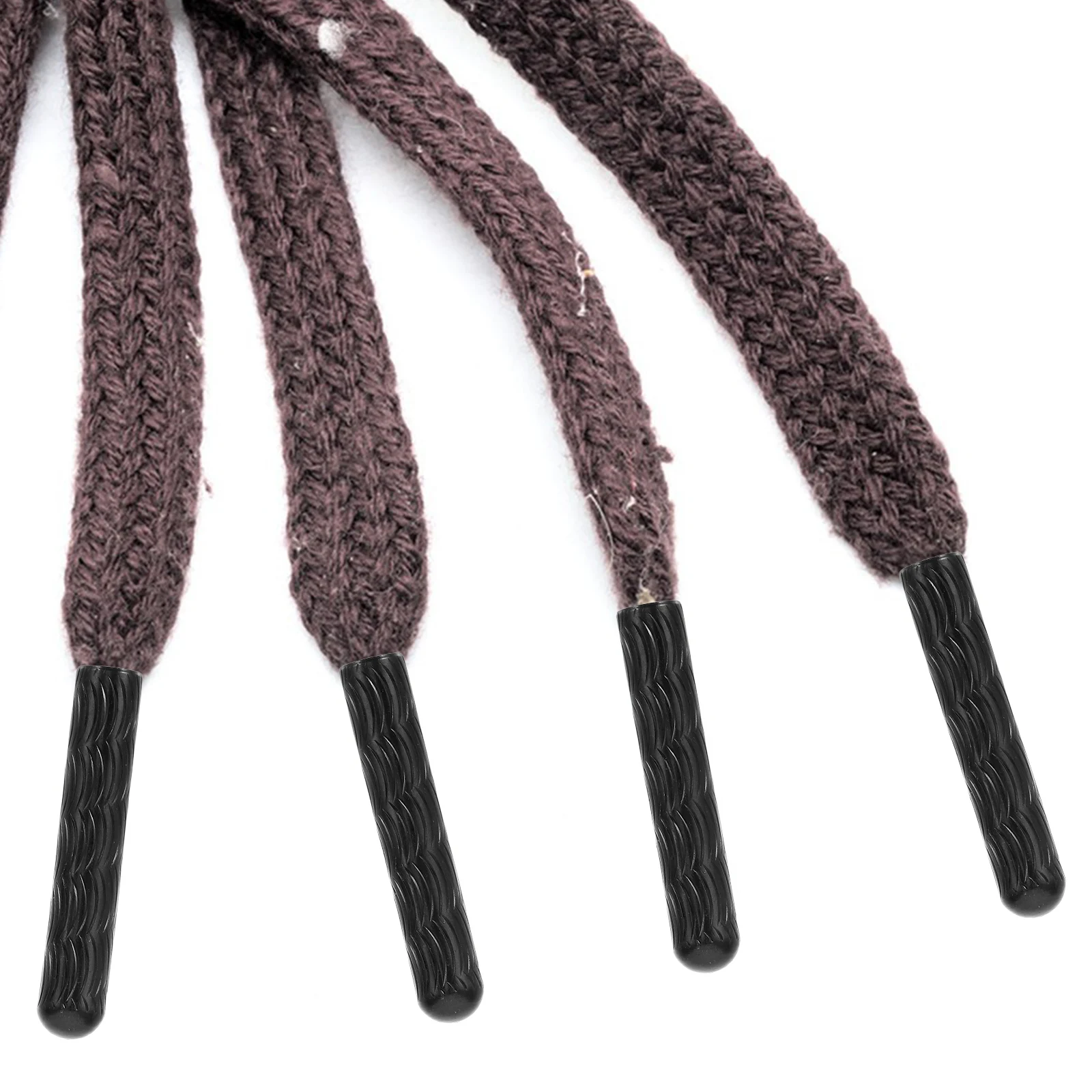 

4pcs Metal Shoelace 4mmx22mm Black Zinc Alloy Durable Tips for Hoodies Clothes Accessories Replacement Shoe Lace Ends