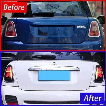 適用於 Mini Cooper F56 F57 2014-2023 英國風格 LED 尾燈總成,附英國國旗流水方向燈,後燈升級配件 8 最佳銷售 迷你R56尾燈 - №4