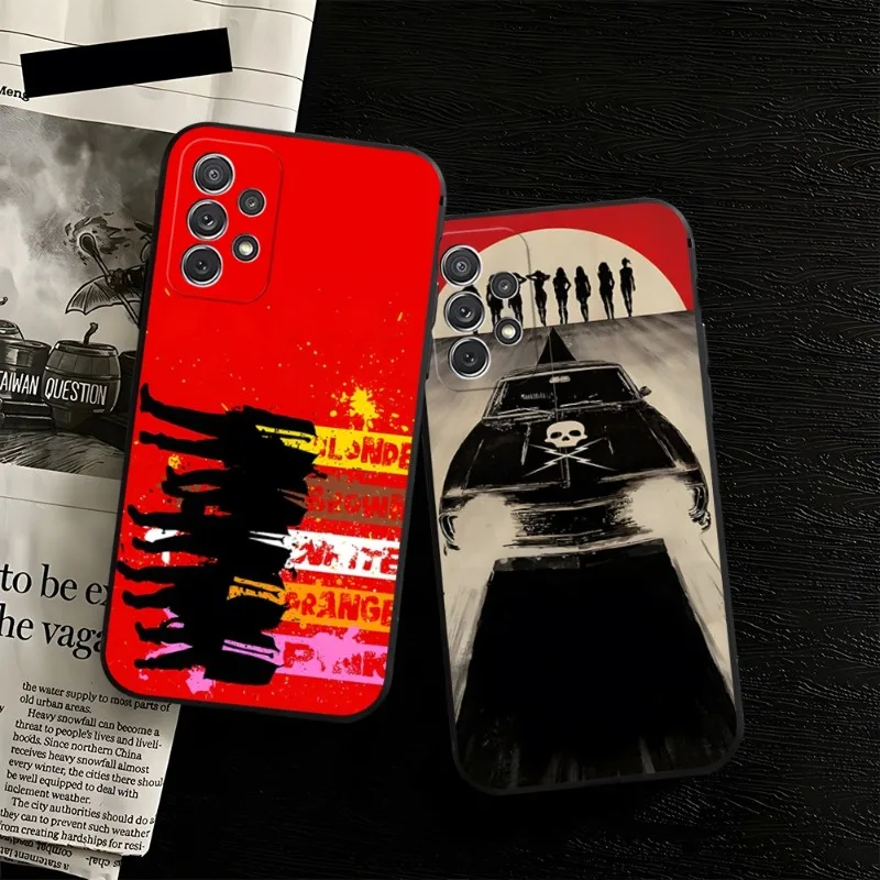 Quentin Tarantino Movie Phone Case For Samsung Galaxy S23 S22 S21 S20 S30 Ultra Fe S10 S8 S9 Note 20 10 Pro Plus Black Cover