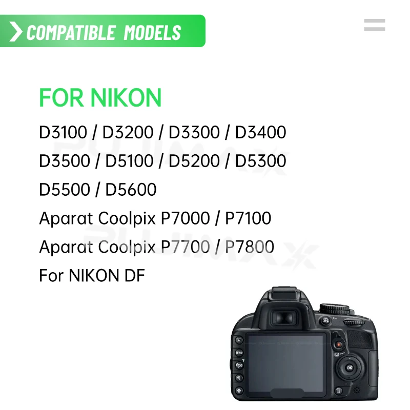 PUJIMAX 1-12PCS EN-EL14 1500mAh 7.4V for Nikon D3400 D5600 D3500 D5200 D5100 D3200 D3300 D3100 Aparat Coolpix P7800 Camera