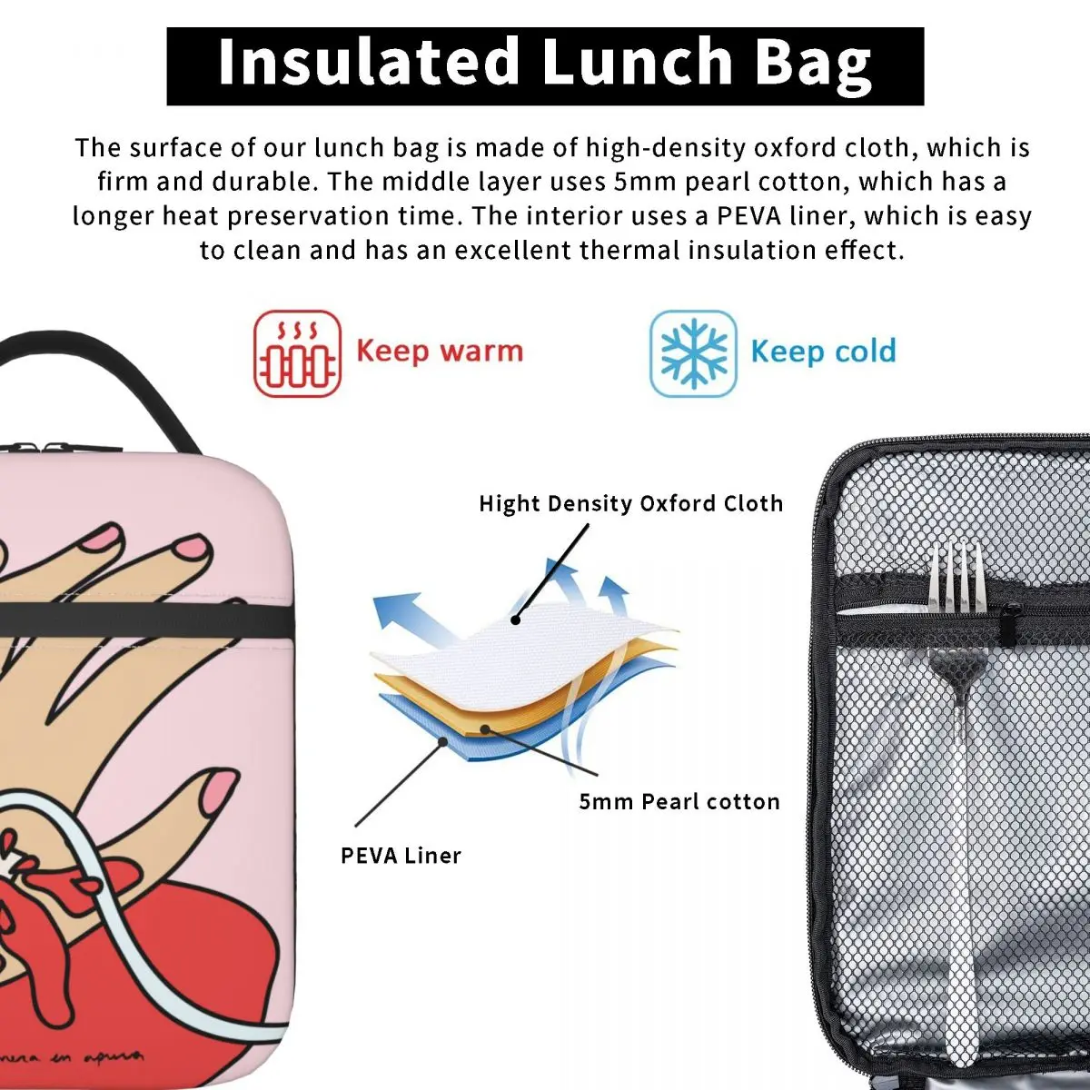 Bolsa de almuerzo aislada para Enfermera, contenedor de comida médica para la salud, bolsa térmica, caja de almuerzo, escuela al aire libre, niña y niño