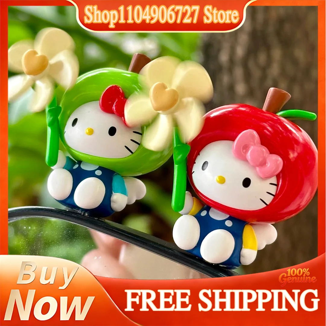 

Hello Kitty Mini Blind Box Toys Windy Flower Series Windmill Cute Beans Desktop Ornament Lovely Doll Gifts For Fans Collection