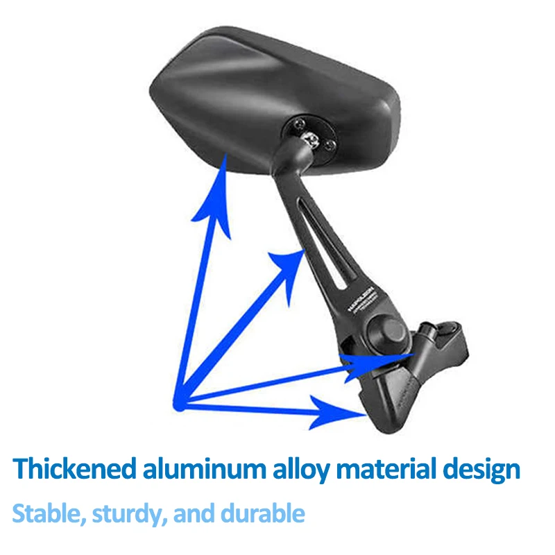 Motorcycle Rearview Mirror 360 degree Adjustable Rotating Side Rear view Mirrors for Little Cow Number Nine m95  San Yang PCX160