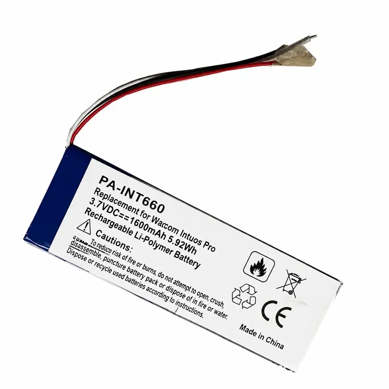for Wacom Intuos S CTL4100 CTL6100 Digital Drawing Tablet Battery PR-234385G Replacement Power Supply