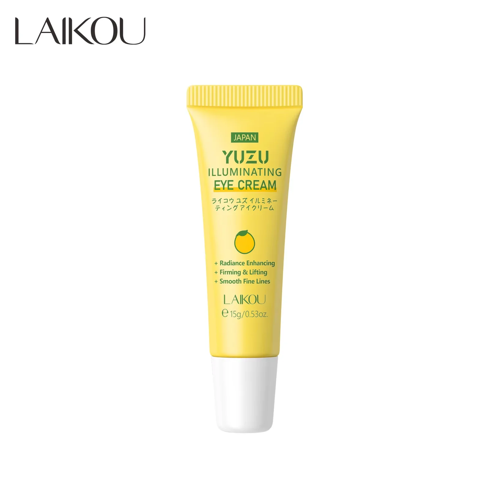 LAIKOU YUZU Eye Cream Anti Dark Circle Eye Bags Whitening  Cream Wrinkle Removal Serum Eyes Firming Skin Care Beauty Health 15g