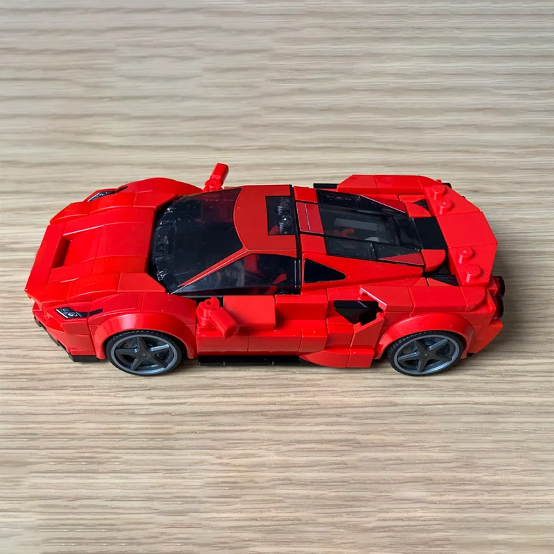 347 個 MOC フェラリーズド トリブート シティ チャンピオンズ モデル ビルディング ブロック 組み立て DIY クリスマス ギフト アイデア ブリック キッズ おもちゃ 誕生日