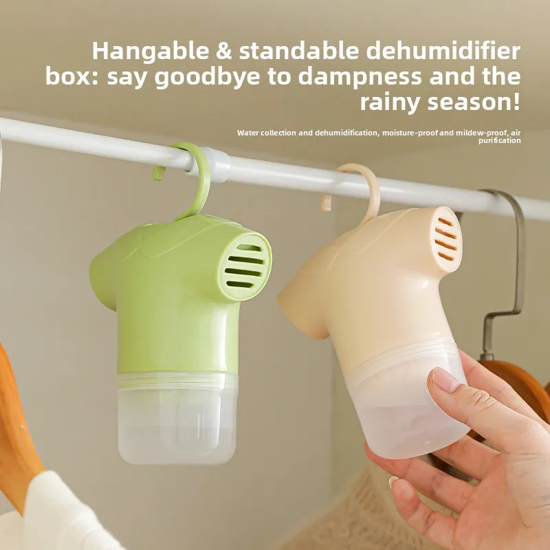 Household Wardrobe Dehumidifier Box Reusable Cabinet and Shoe Box Moisture Absorber Anti-Damp and Anti-Mold Desiccant