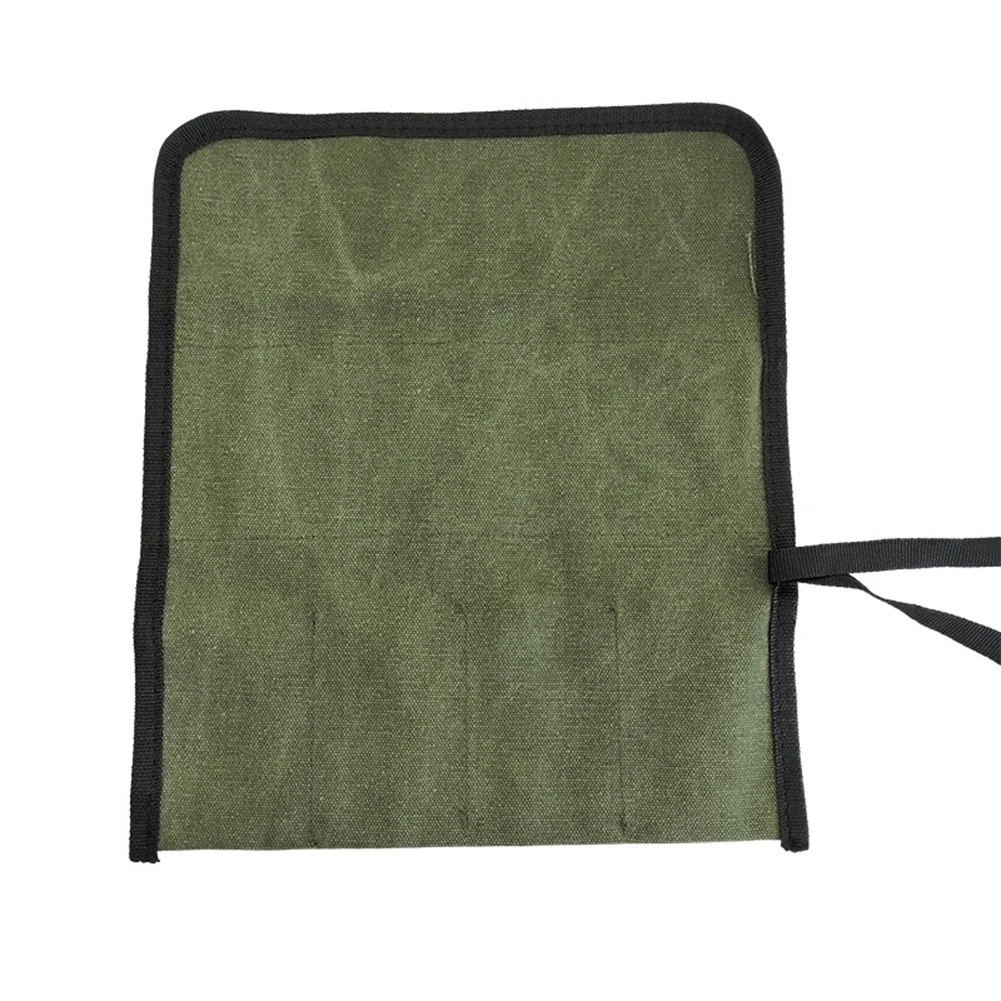 Imagem -02 - Bolsa para Ferramentas Verde Suspensa com Múltiplos Bolsos Acessório de Enrolar Pano Oxford Novo Prático 33x27cm pc