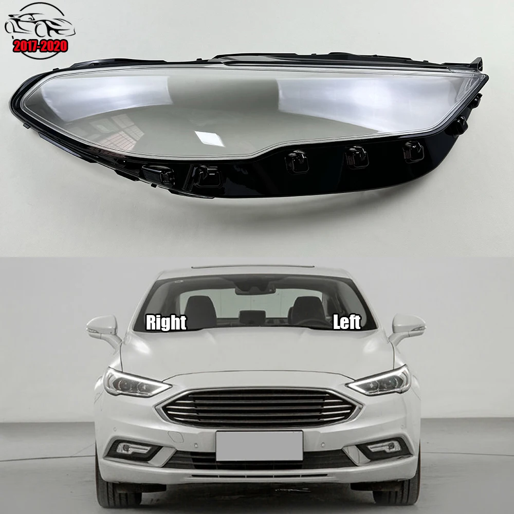 

For Ford Mondeo 2017 2018 2019 2020 Headlight Cover Transparent Lampshade Headlamp Shell Plexiglass Replace The Original Lens