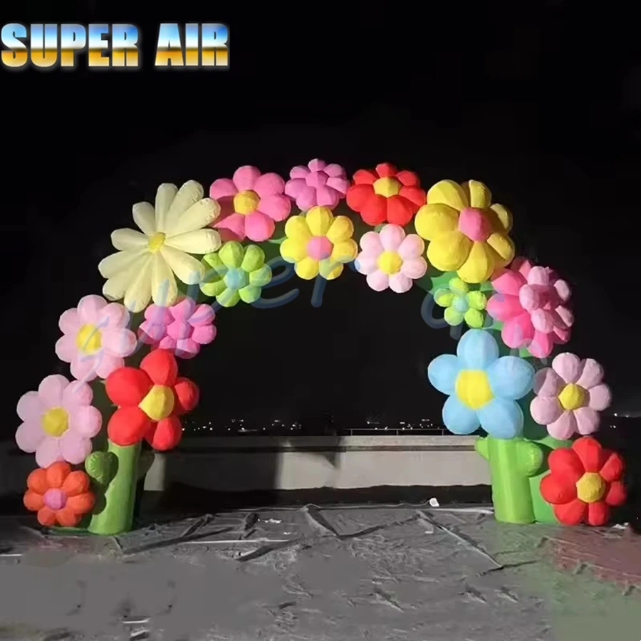 会社装飾用の特注インフレータブルフラワーアーチ（送風機付き）
