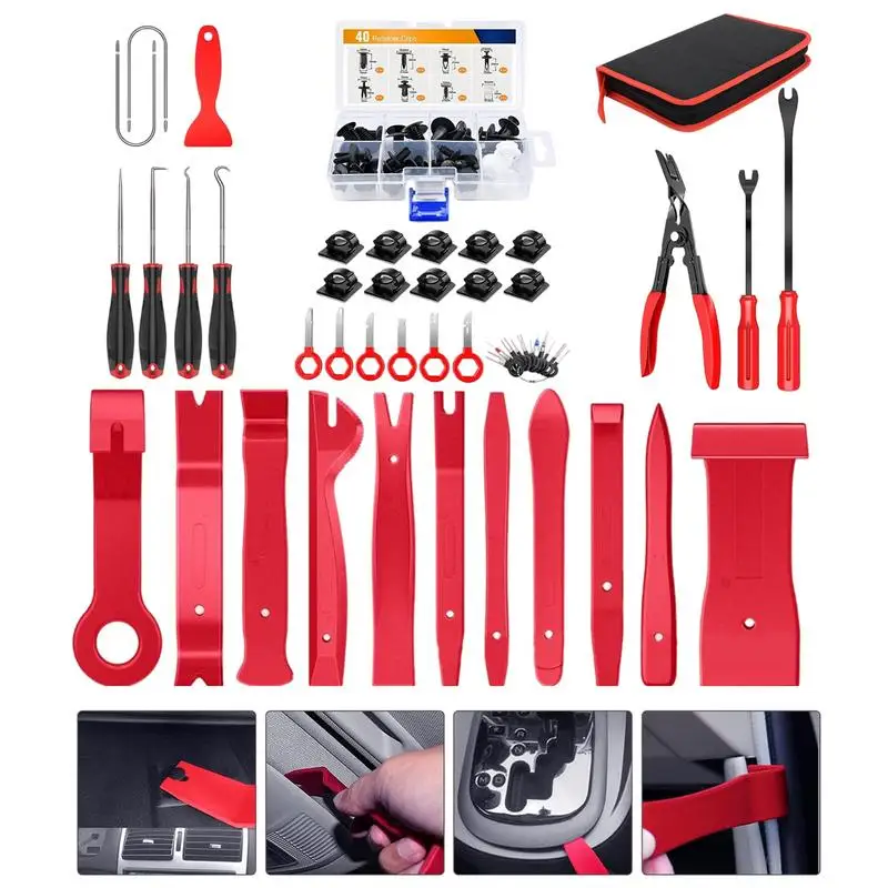 

Automotive Trim Tool Dashboard Trim Fastener Remover Car Tools Clip Pliers No Scratch Trim Tool Automotive Interior Removal Tool