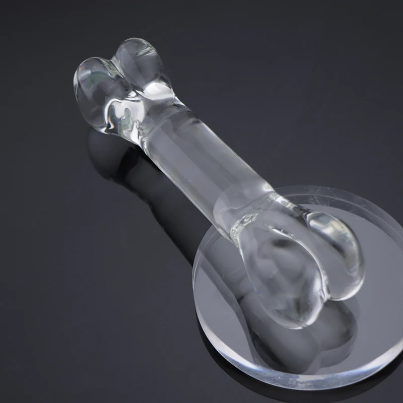 Female Masturbation Lovely Bone Crystal Double Heads Dildo Anal Penis butt plug Sex toy Adult Products For Women Men Sex Wand 18