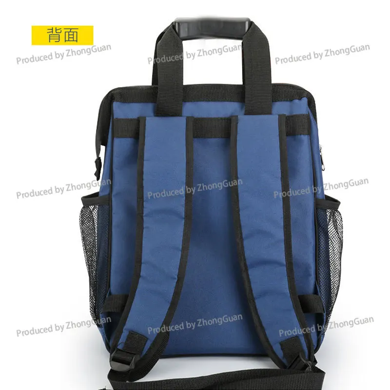 Oxford Cloth Tool Backpack Canvas Electrician Tool Bag Double Shoulder  Kit Toolbox Multi-pocket Portable