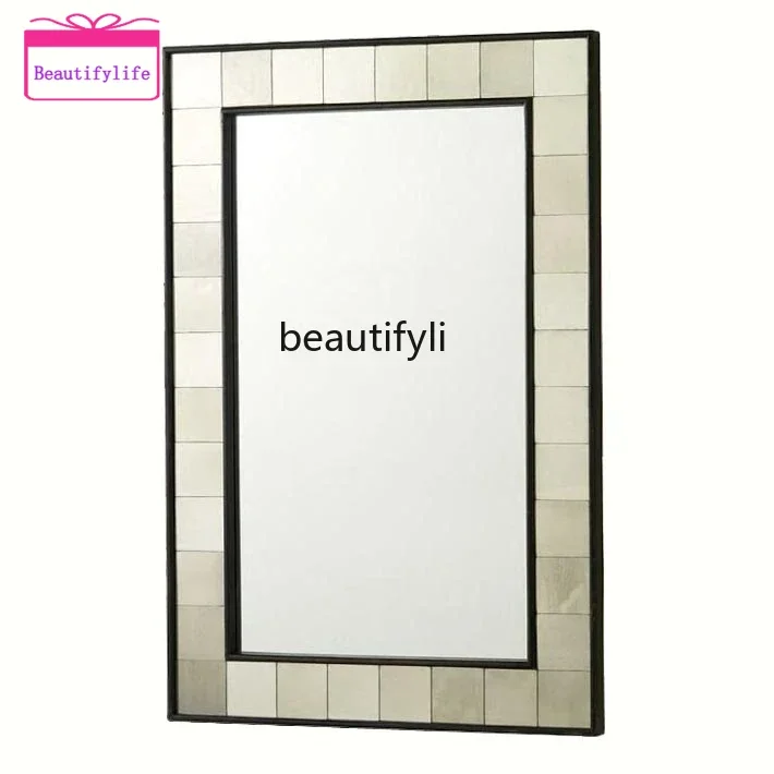 

YL European-style collage bathroom, wall-mounted decorative mirror, three-dimensional bedroom dresser-style customization