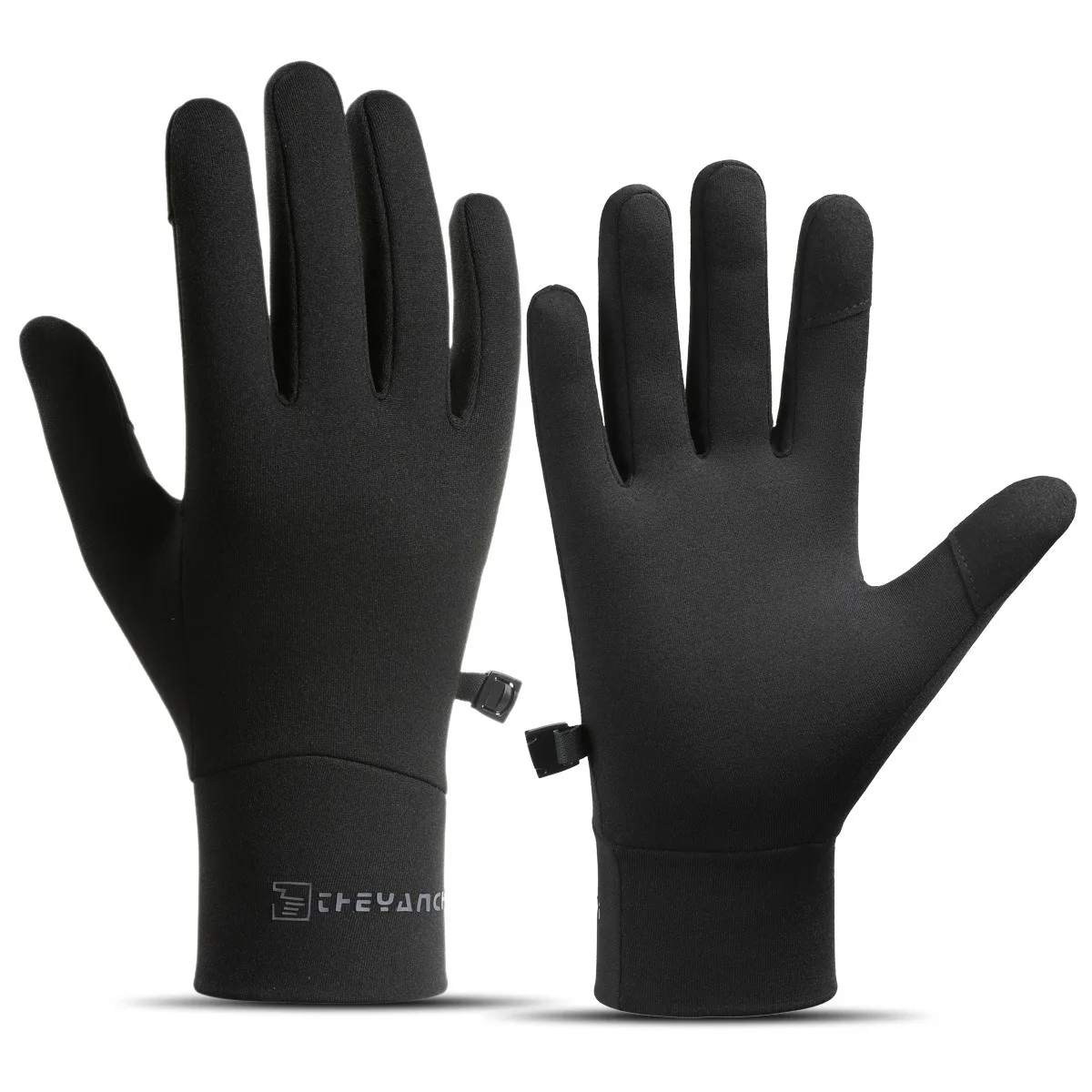 Touchscreen Winter Cycling Gloves Thin Fleece Liner Gloves, Light Water Repellent Ski Inner Gloves for Running Driving Outdoor