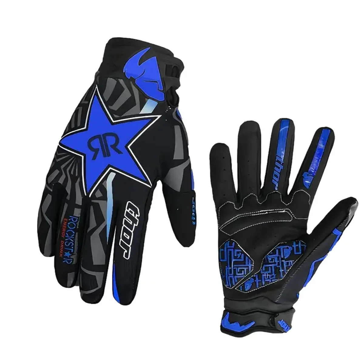 Multi Colored Fashionable Outdoor Cycling Universal Gloves Motorcycle Riding Colorful Six Tpes Of Full Finger Gloves image 3