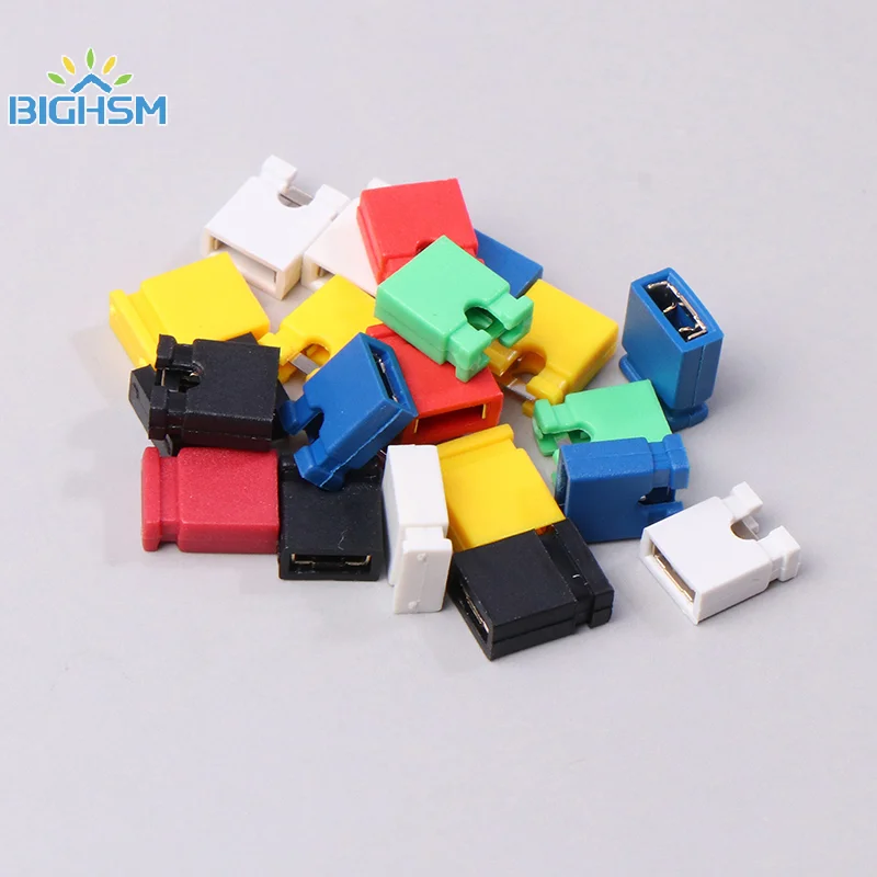 100Pcs PitchJumper Shorted Cap Headers Wire Housings SHUNT Black Tool Accessories