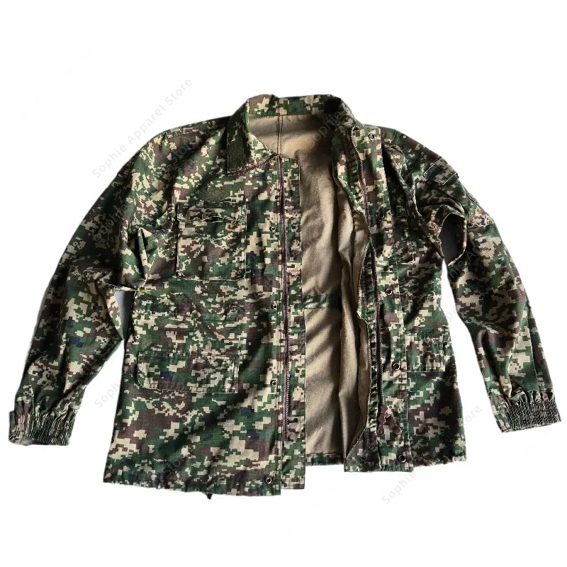 التكتيكية العسكرية الرقمية سترة عسكرية الرجال الجيش بكسل كامو معطف الصيد في الهواء الطلق قميص BDU #1