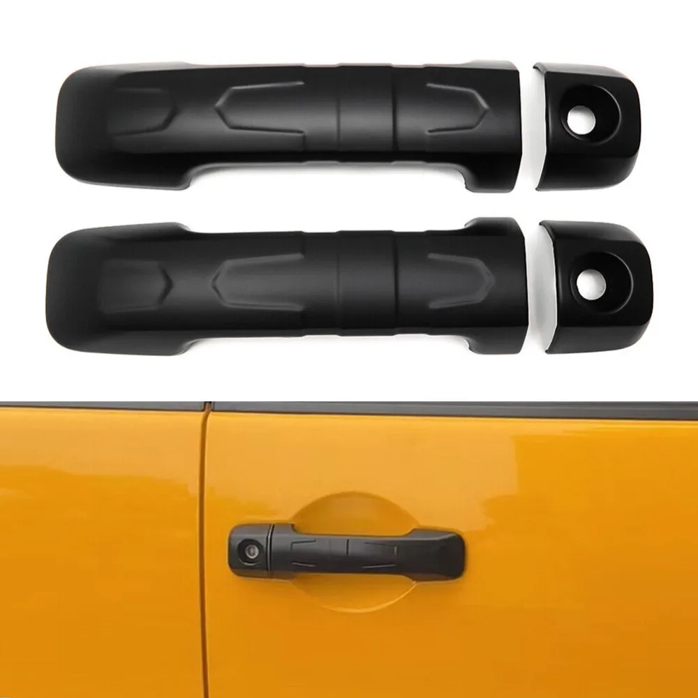 

4Pc/Set For Toyota FJ Cruiser 2007-2022 ABS Plastic Door Handle Cover Moulding Decoration Trim Car Scratch Resistant Accessories