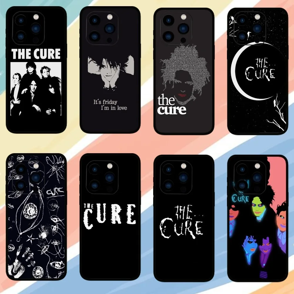 T-The C-Cure R-Robert S-Smith Phone Case For iPhone 15 14 13 12 11 Pro Max mini XS XR X 8 Plus SE Cover