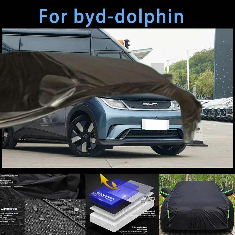 

For byd-dolphin Outdoor Protection Full Car Covers Snow Cover Sunshade Waterproof Dustproof Exterior Car accessories