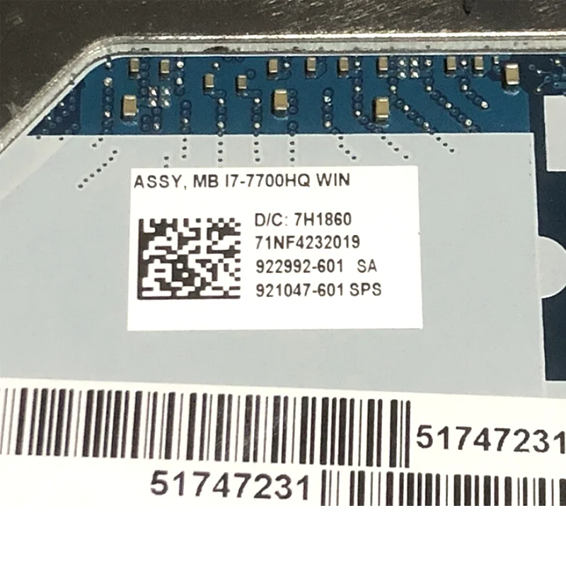 

LA-E161P 921047-601 921049-601 921050-601 15 G4 Материнская плата для ноутбука HP ZBOOK 15 G4 с процессором E3-1535M V6