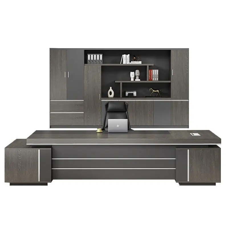 

Simple modern President's Manager's desk Office furniture Atmospheric large desk