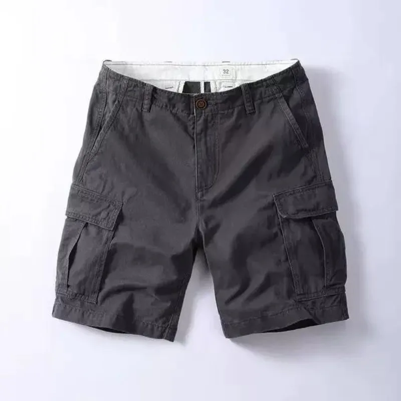 

Brand Tooling Shorts Men's Summer Outerwear Casual Five-point Pants Straight Trendy Large Size Loose Cowboy Short Pants for Men