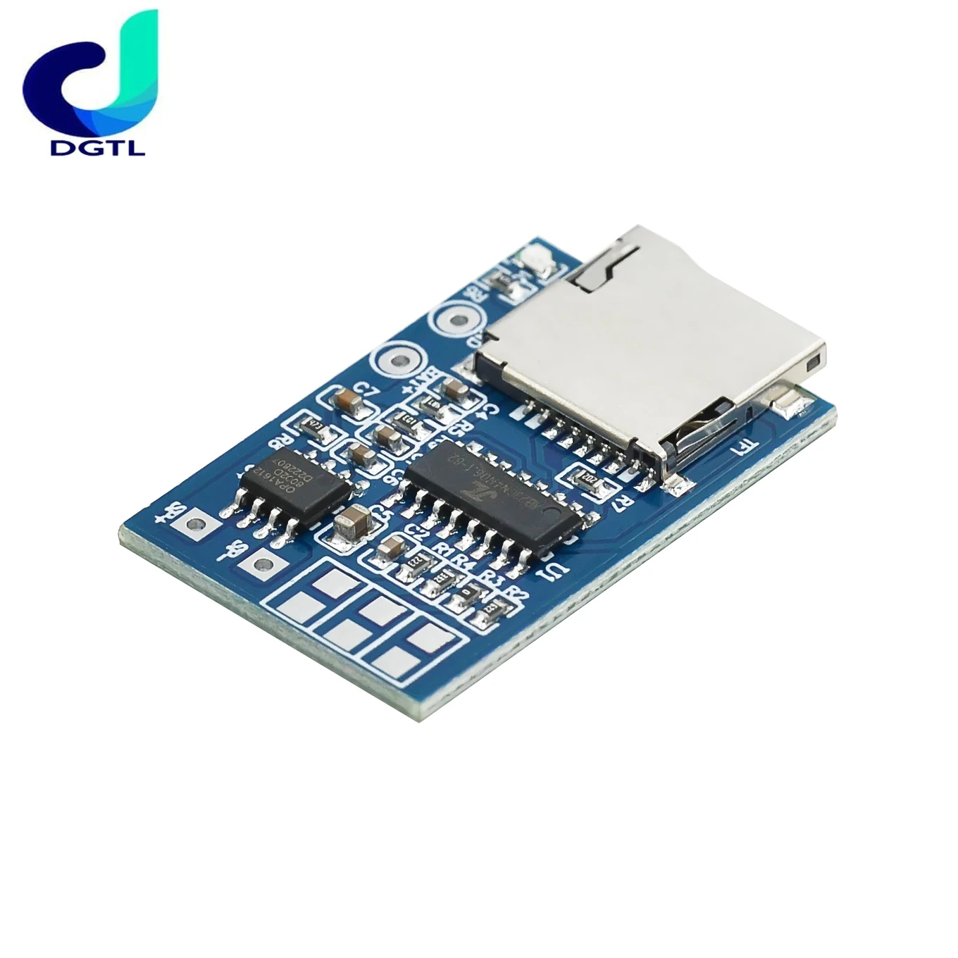 TF card MP3 decoder board with 2W power decoding module 3.7-5V mixed mono playback with memory