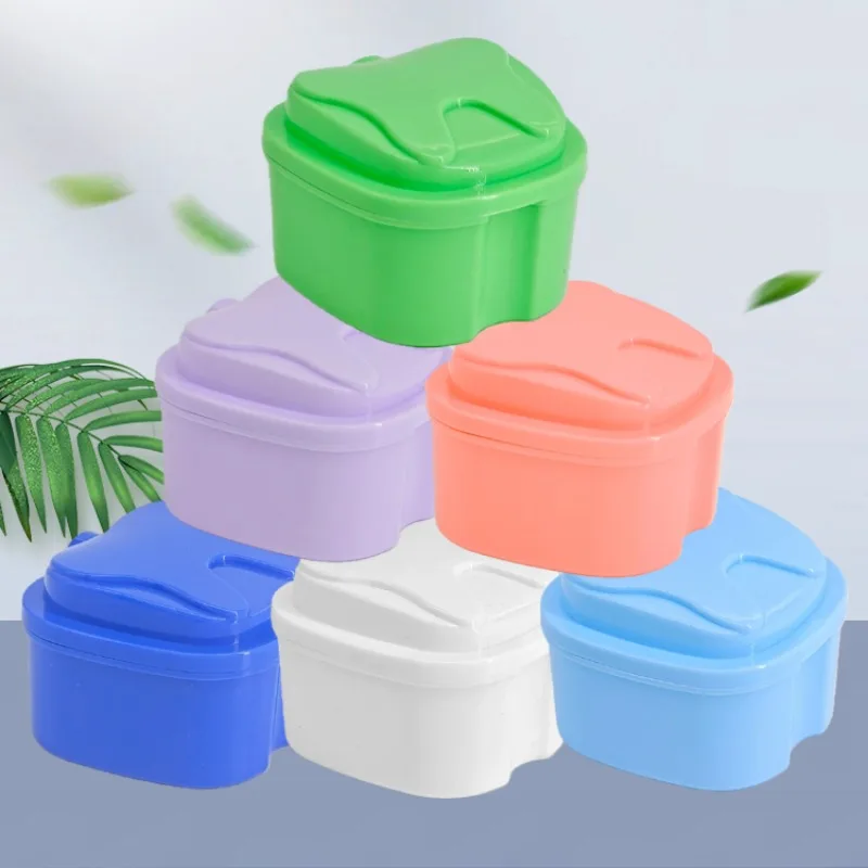 10/20Pcs Denture Denture Storage Box, Holder Storage Box, Soaking Denture Cleaning Filter s