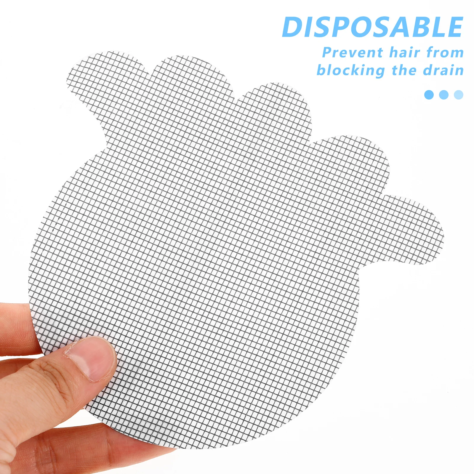 

10Pcs Bathroom Floor Drain Sticker Strong Adhesive Hair Filtering Mesh for Shower Tub Sink Anti-Clogging Drain Hole Filter
