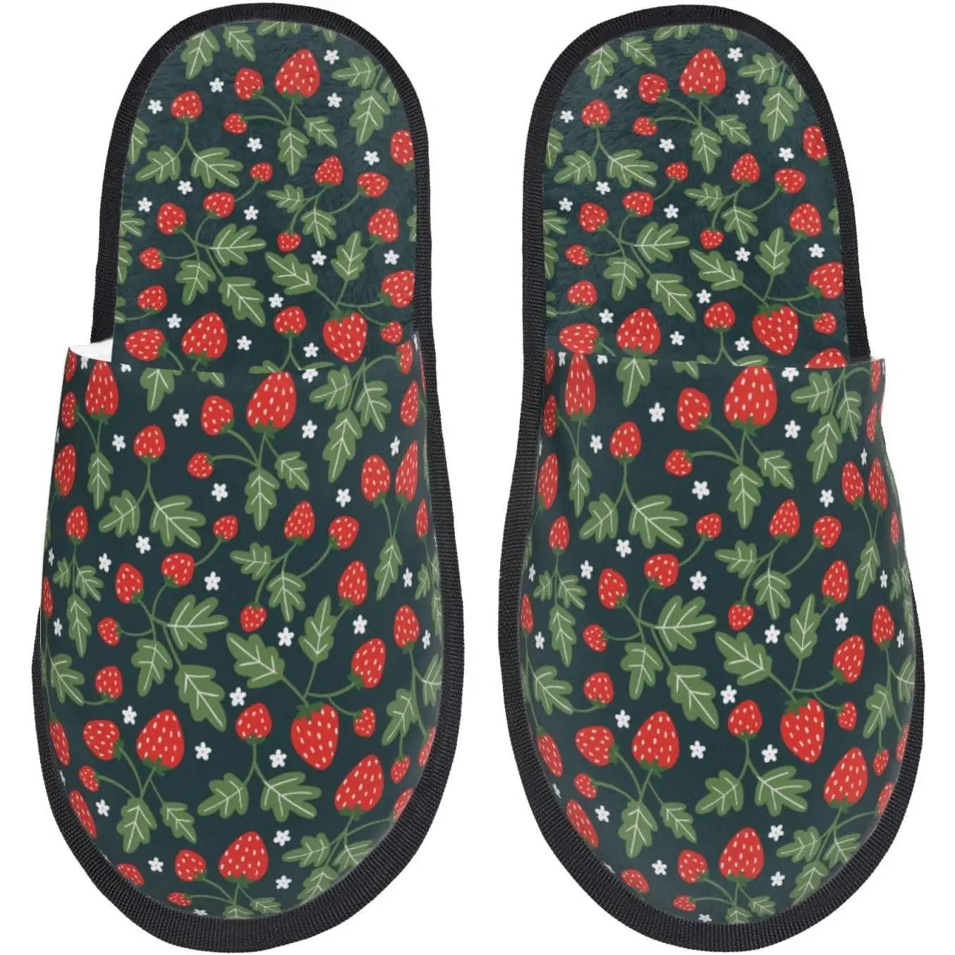 

Женские нечеткие без шнуровки с клубничным принтом, домашние и уличные зимние домашние тапочки, гостевые тапочки для женщин для спальни