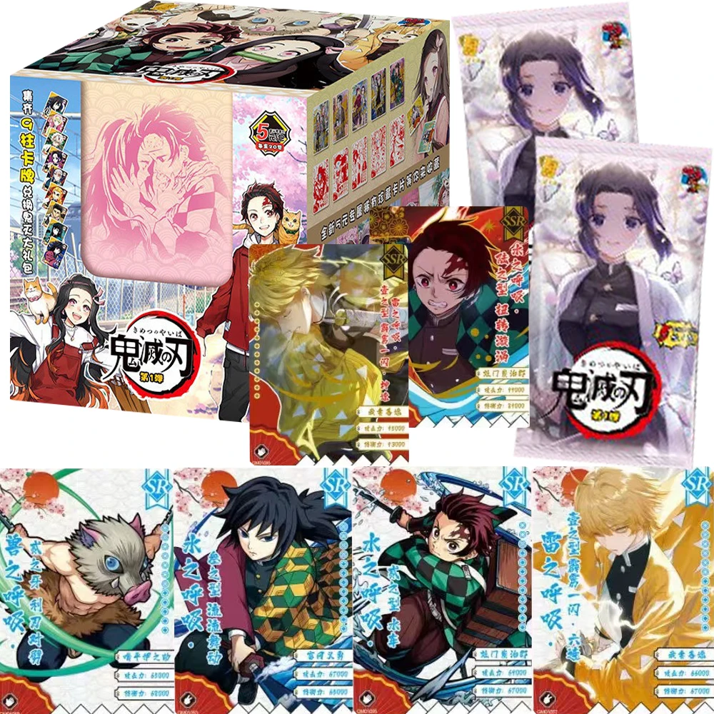 

Demon Slayer Collection Cards Fantasy Battle Anime Character Classic High Quality Exquisite SSR CP SR Cards Creative Gifts Toys