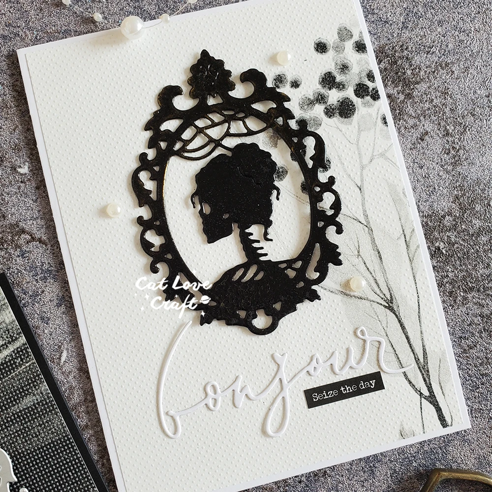 Catlove Halloween Skull Frame Metal Cutting Dies Scrapbooking Mold Stencil Die Cuts Card Making DIY Craft Embossing New Dies For view 4