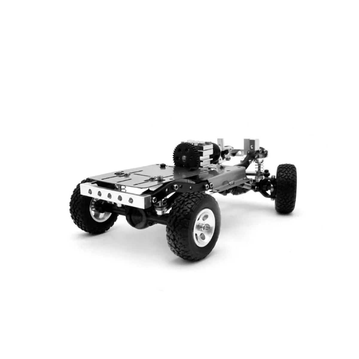 1/24RC Mini Climbing Car Small Ratio Metal Climbing Frame Desktop Toy (with Motor & Servo)