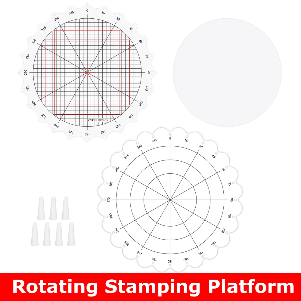 

Creative Stamp & Spin Tool for Stamping Circular Designs for Diy Diy Scrapbooking Wreath Layered Mirror Stamps Paper Card Crafts