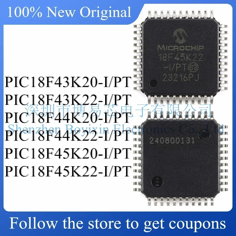 PIC18F43K20 PIC18F43K22 PIC18F44K20 PIC18F44K22 PIC18F45K20 PIC18F45K22-I/PT Standard version